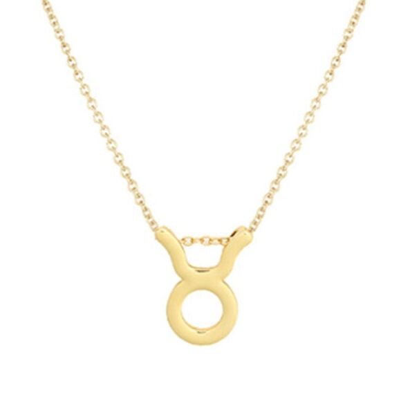 Astrology Necklace Taurus Gold Tone Constellation Necklace Gift Simple Golden - Picture 1 of 5